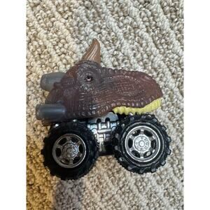 Dinosaur Triceratops Monster Truck Toy Car Vehicle Figure Brown